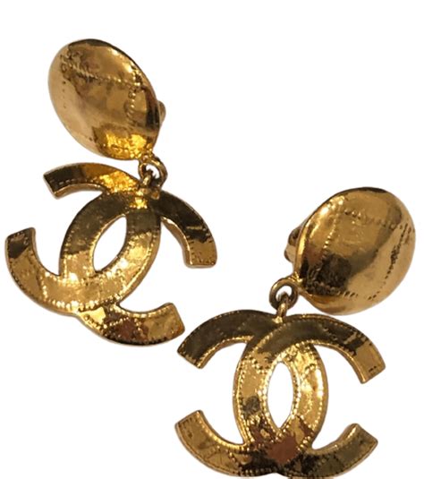 ohrringe coco chanel|Chanel pendant earrings.